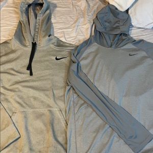 Two Nike hoodies in good shape!